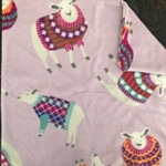 Sheep fleece blanket with double layer construction