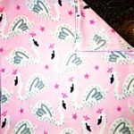Swans fleece blanket with double layer construction