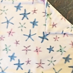 Starfish fleece blanket with double layer construction