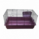 100cm burgundy pet cage for guinea pigs indoors