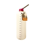 600ml small animal water bottle with crimson nozzle and double ball bearing
