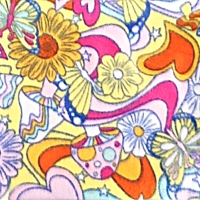 Flowers snuggle pouch with soft fleece and double lining