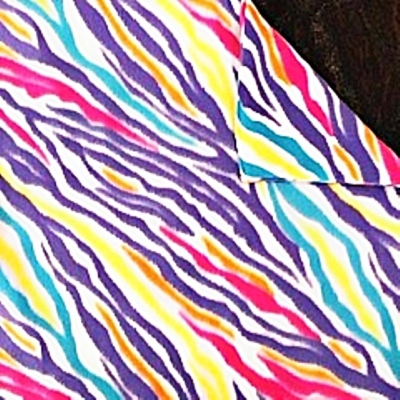 Multi-color fleece blanket with double layer construction