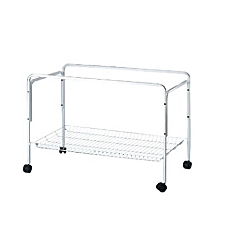 100cm White Pet Cage Stand with Wheels & Storage Shelf 100cm white pet cage stand with wheels and lower storage shelf