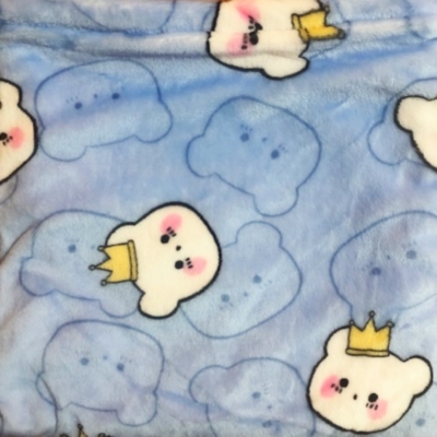Crown bear snuggle pouch with soft fleece and double lining