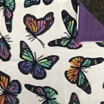 Butterfly fleece blanket with double layer for guinea pigs