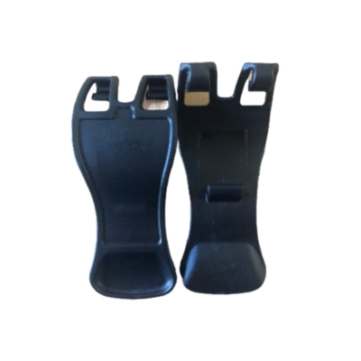 Black replacement cage clips for guinea pig cage, pair of plastic clips