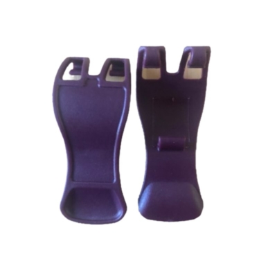 Burgundy replacement cage clips for guinea pig cage, pair of plastic clips