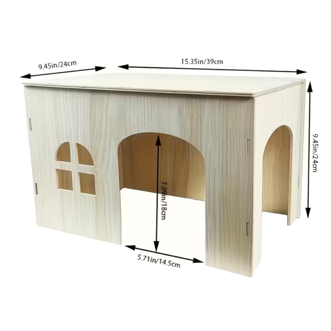 Wooden House Flat Roof measurements