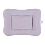 purple rectangular pet bed 30 x 25 cm plush washable polyester