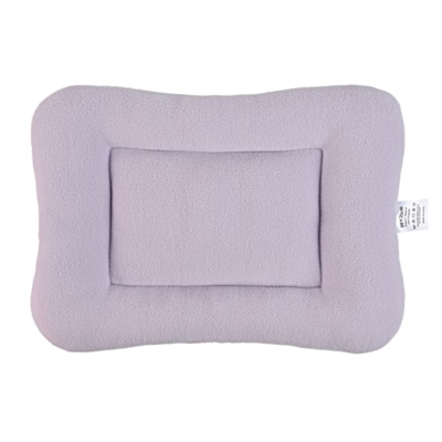 purple rectangular pet bed 30 x 25 cm plush washable polyester