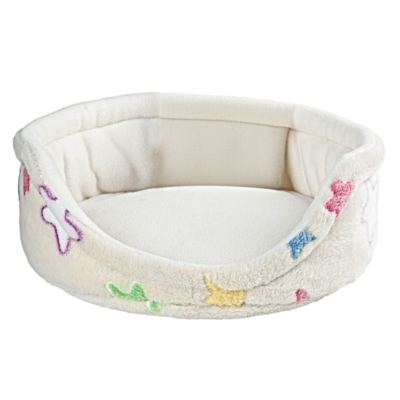 White stars print guinea pig cave bed